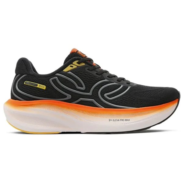 TENIS OLYMPIKUS CORRE MAX PRETO LARANJA