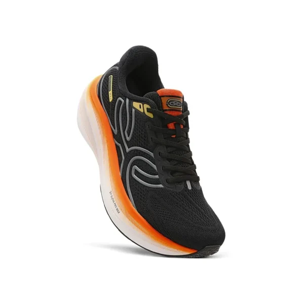 TENIS OLYMPIKUS CORRE MAX PRETO LARANJA 5
